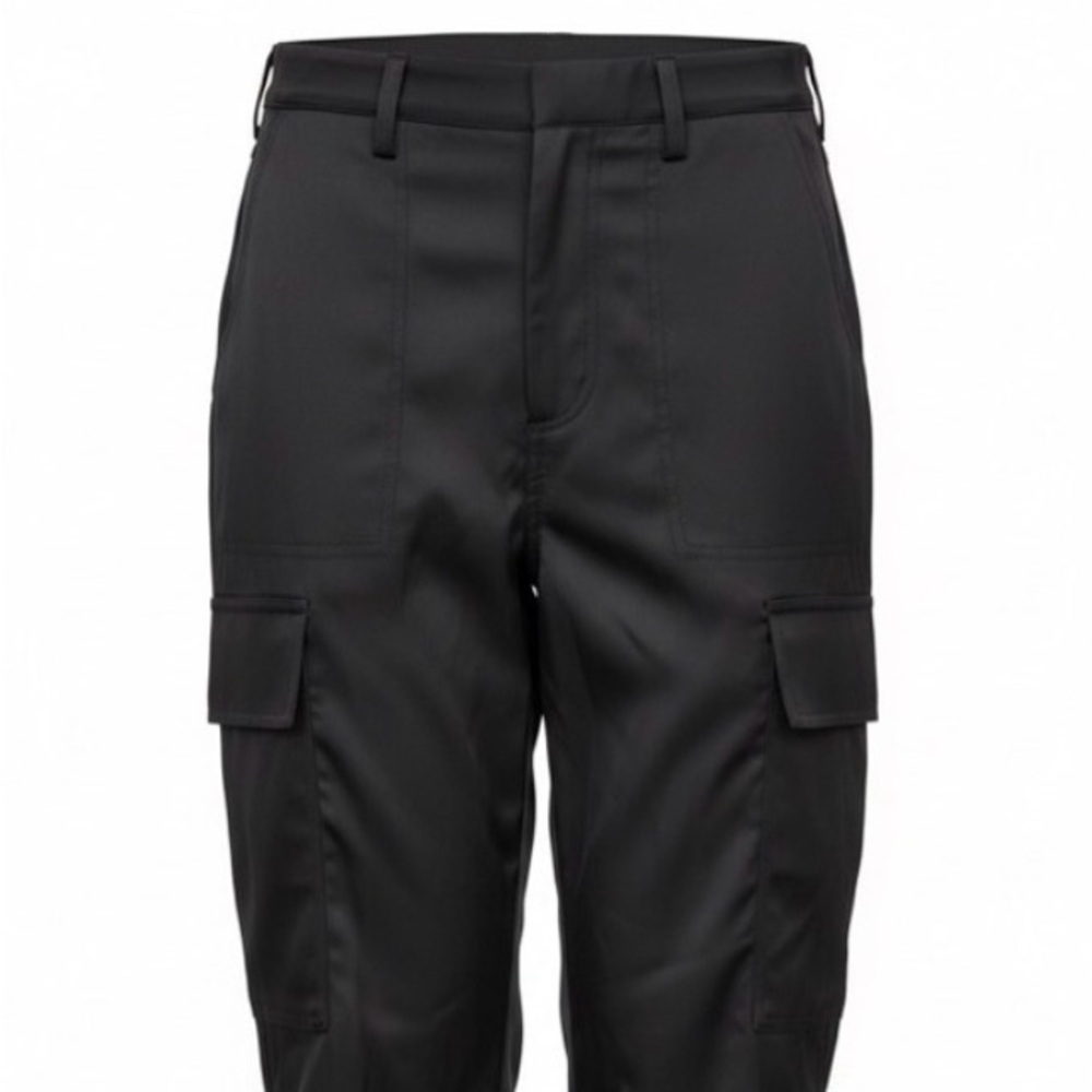 Skies Are Blue Black Cargo Jogger Pants